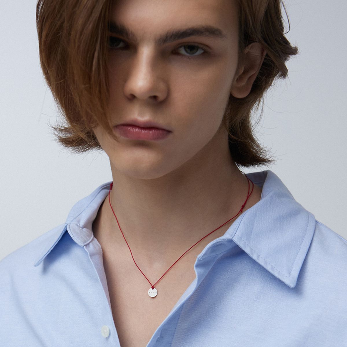 하카블랙스(HAKKABLACKS) Round Initial String Necklace