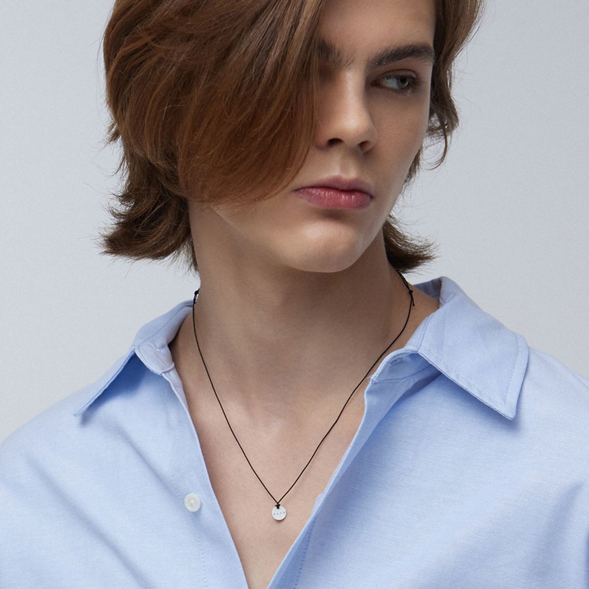 하카블랙스(HAKKABLACKS) Round Initial String Necklace