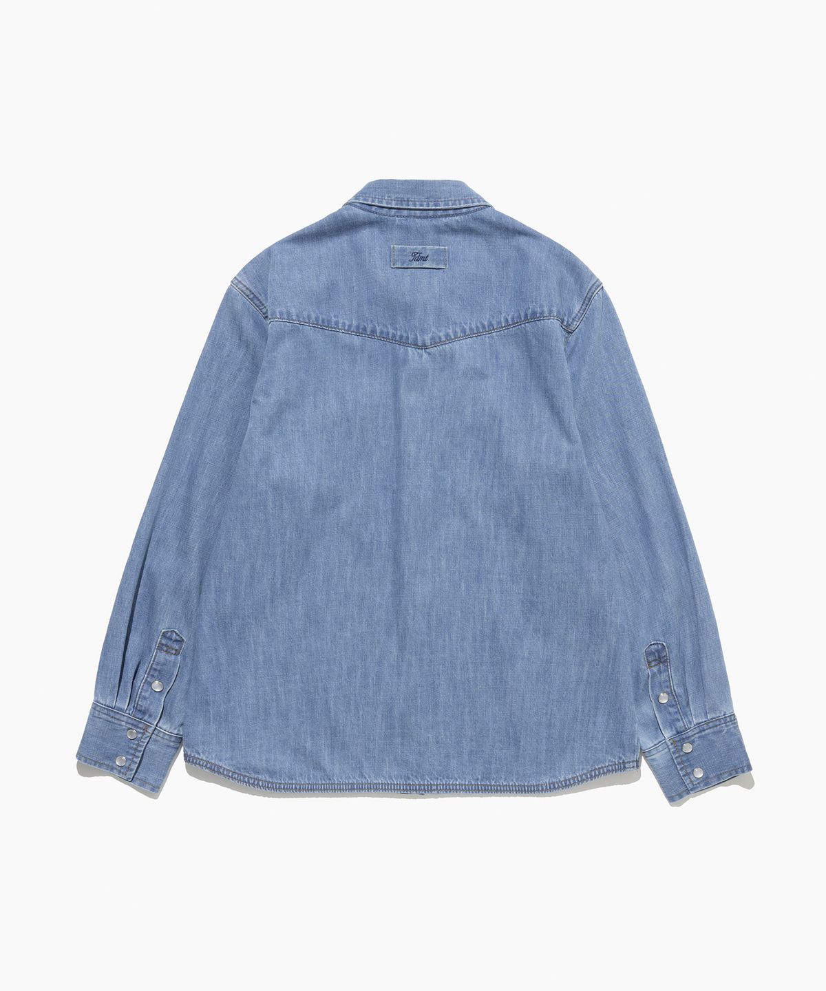 튜드먼트(TTUDEMENT) [2COLORS] WASHED DENIM SHIRT