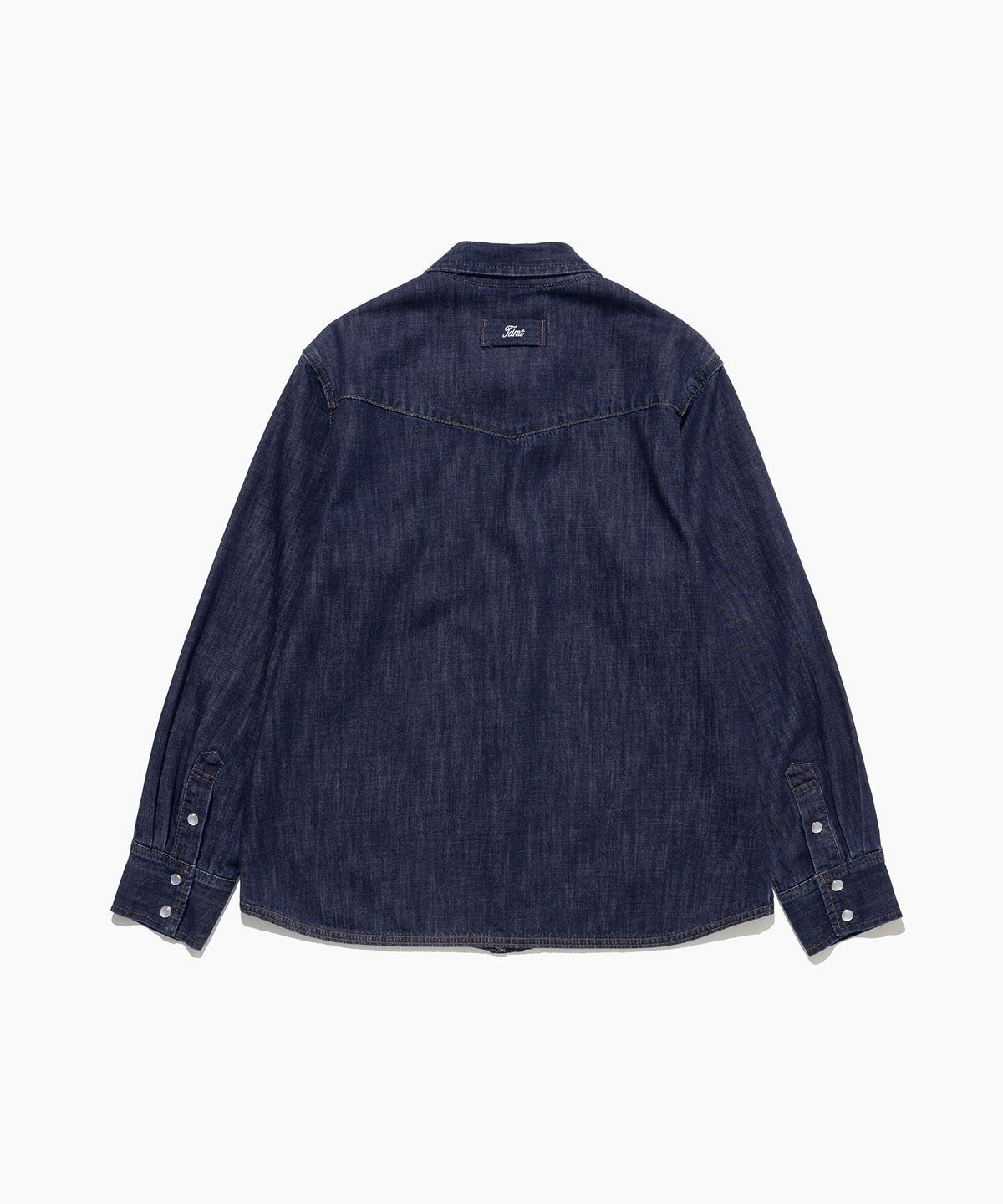 튜드먼트(TTUDEMENT) [2COLORS] WASHED DENIM SHIRT