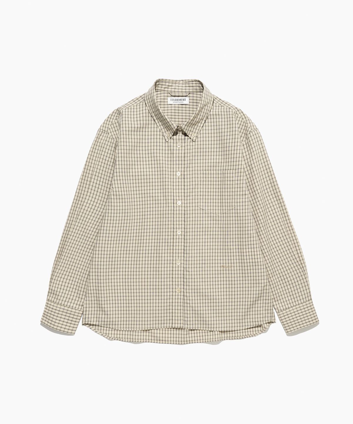 튜드먼트(TTUDEMENT) [2COLORS] GRID CHECK SHIRT