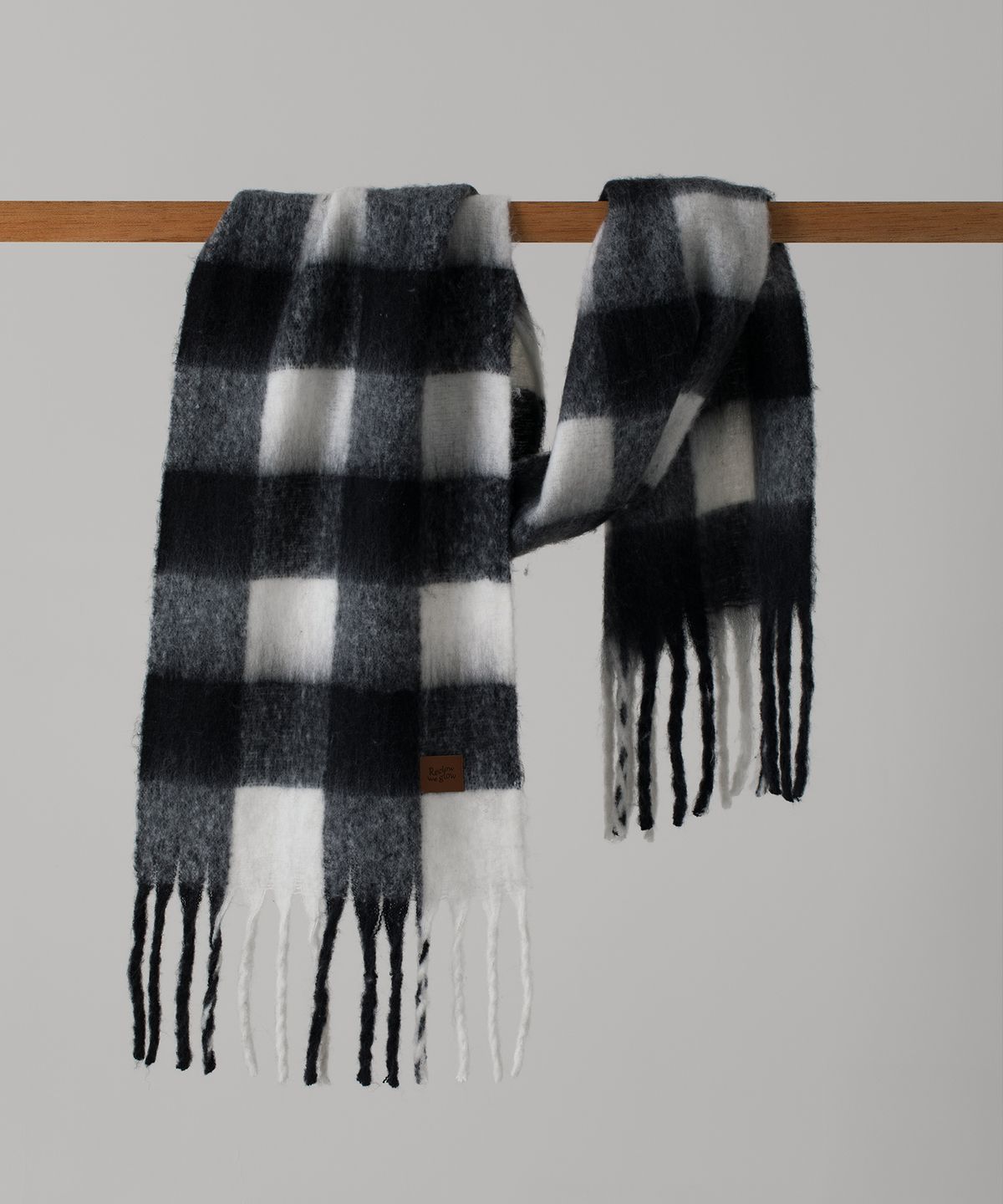 리끌로우(RECLOW) RC SNOW CHECK 머플러 BLACK