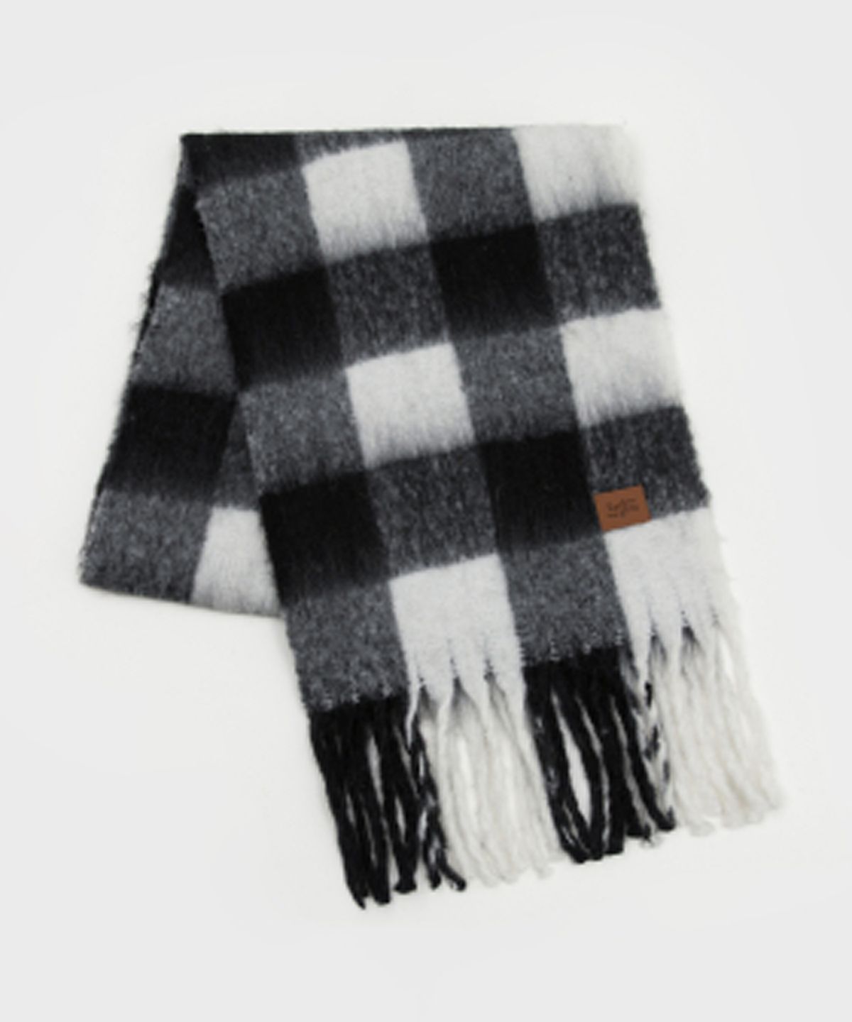 리끌로우(RECLOW) RC SNOW CHECK 머플러 BLACK