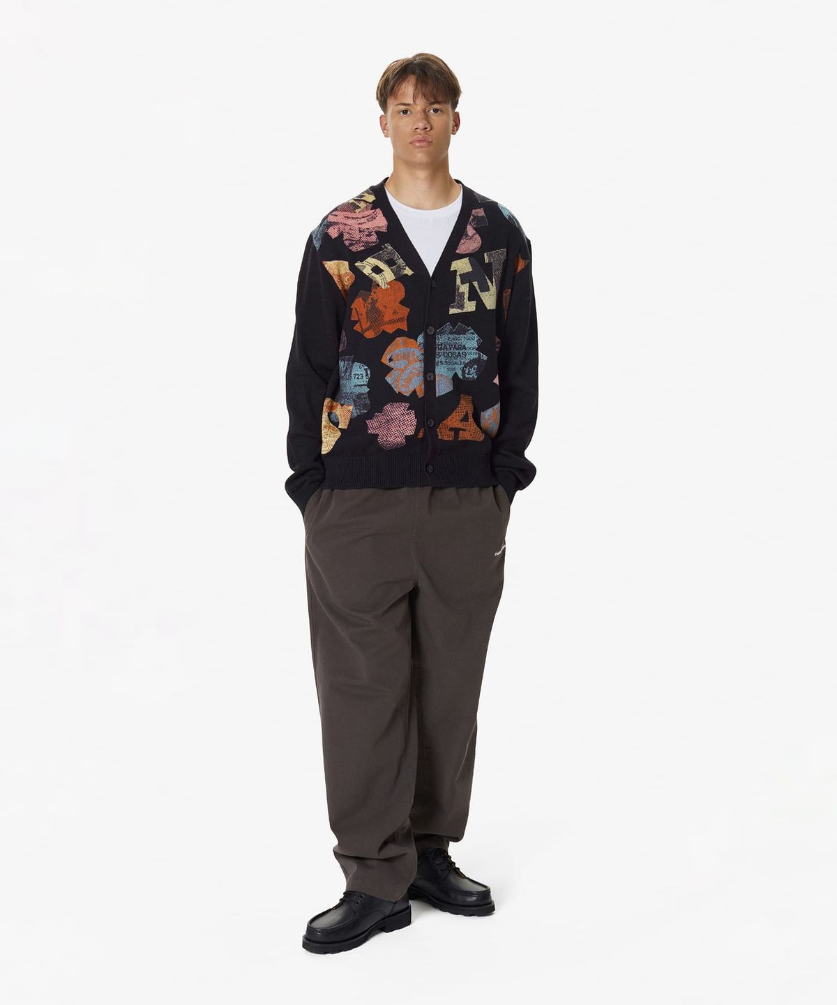 디스이즈네버댓(THISISNEVERTHAT) Broken Logo Cardigan Black