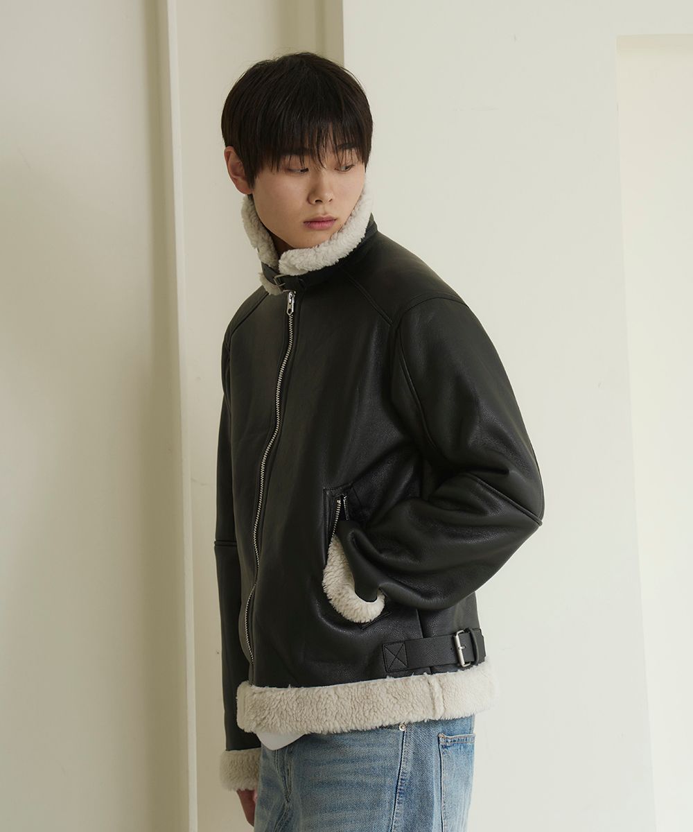 MUSINSA公式 | THE GREEN LAB FAUX Leather Visor Detail Mustang