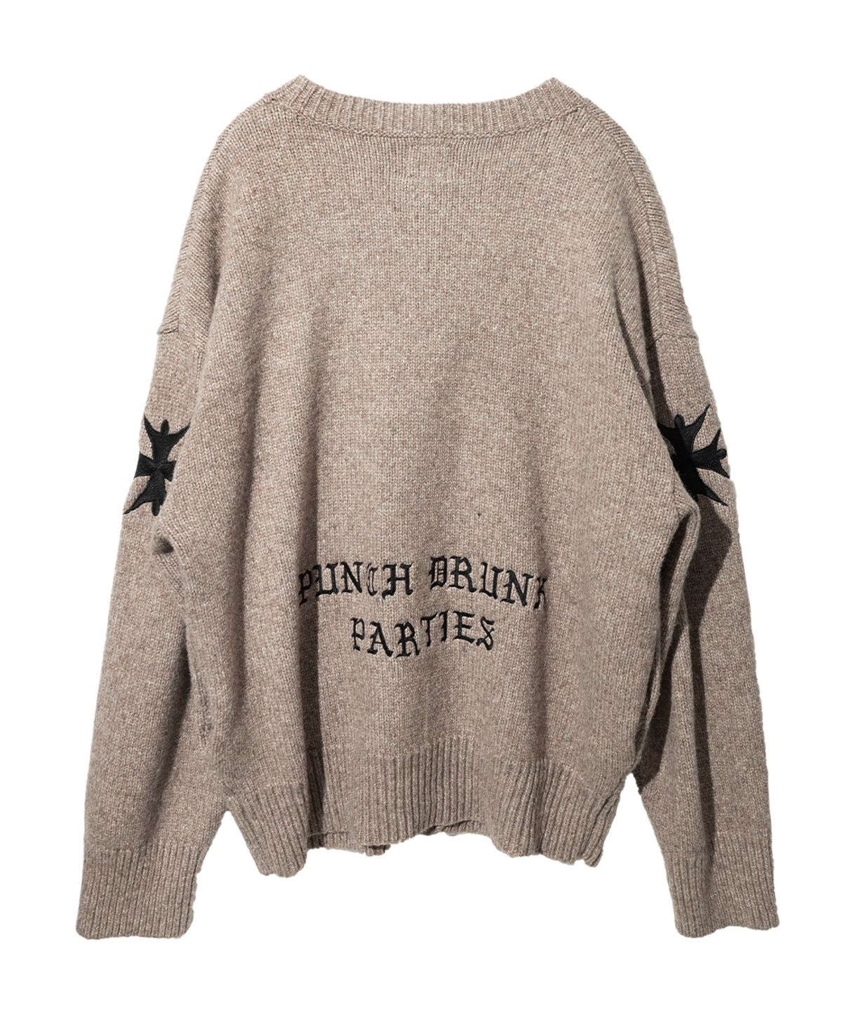 펀치드렁크파티즈(PUNCH DRUNK PARTIES) PP Embroidered Cardigan (CAMEL)