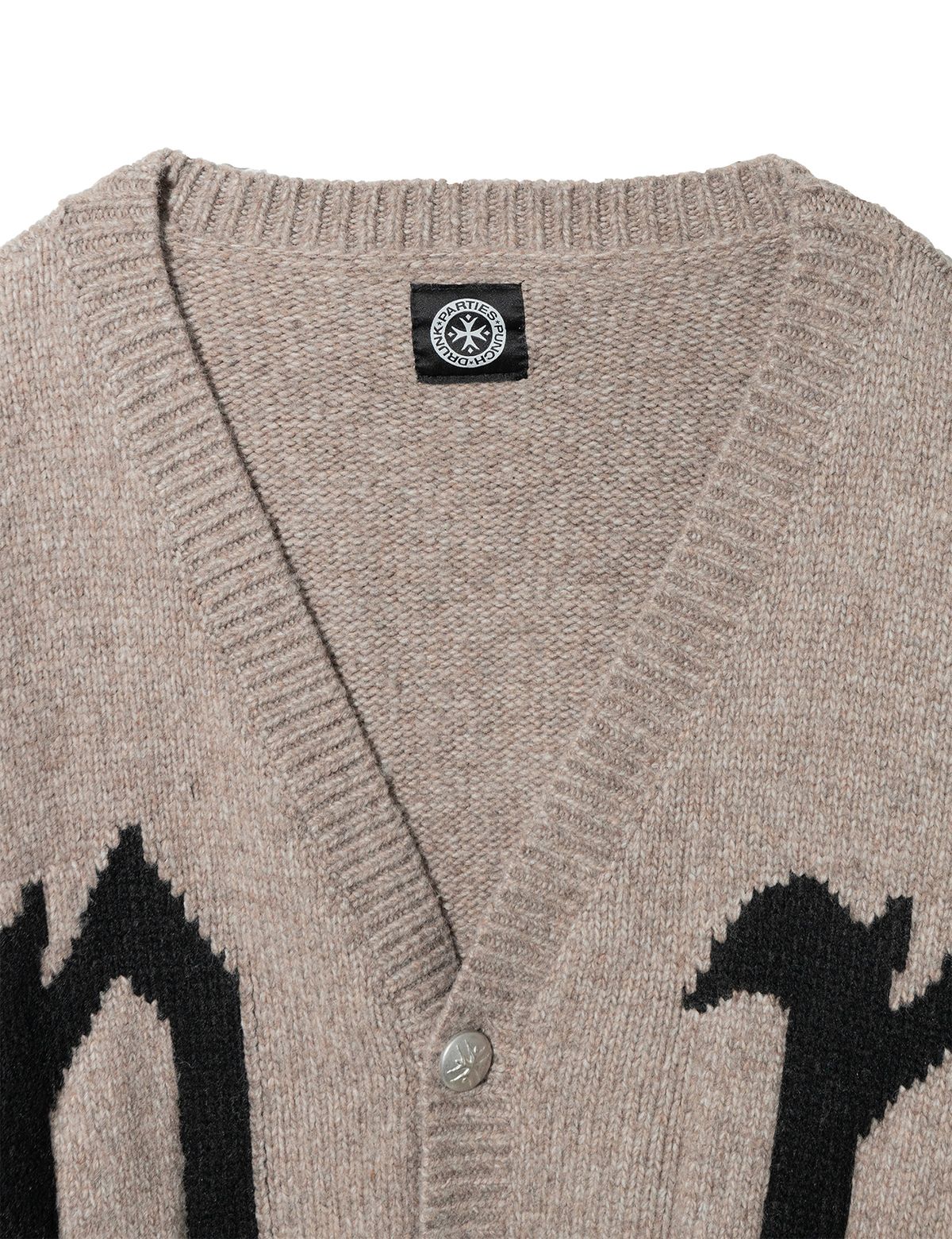 펀치드렁크파티즈(PUNCH DRUNK PARTIES) PP Embroidered Cardigan (CAMEL)