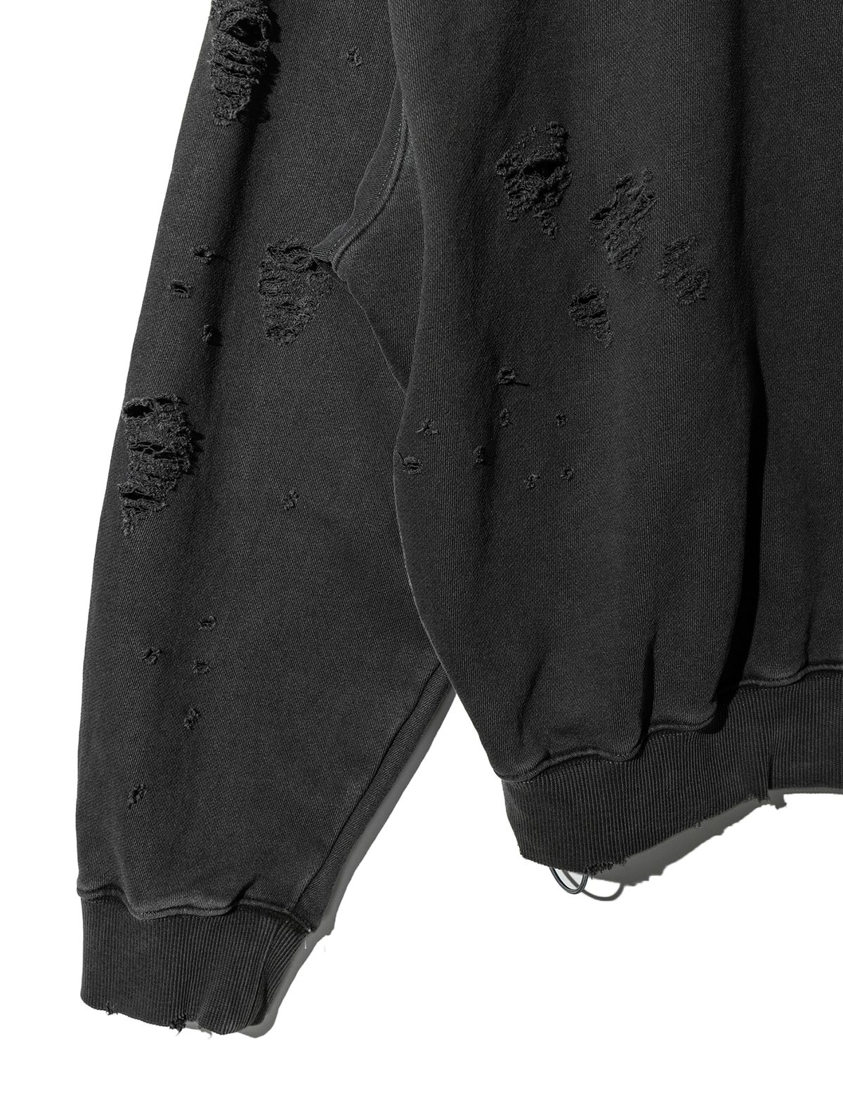 펀치드렁크파티즈(PUNCH DRUNK PARTIES) Damoim Garment Dyed Hoodie (CHARCOAL)