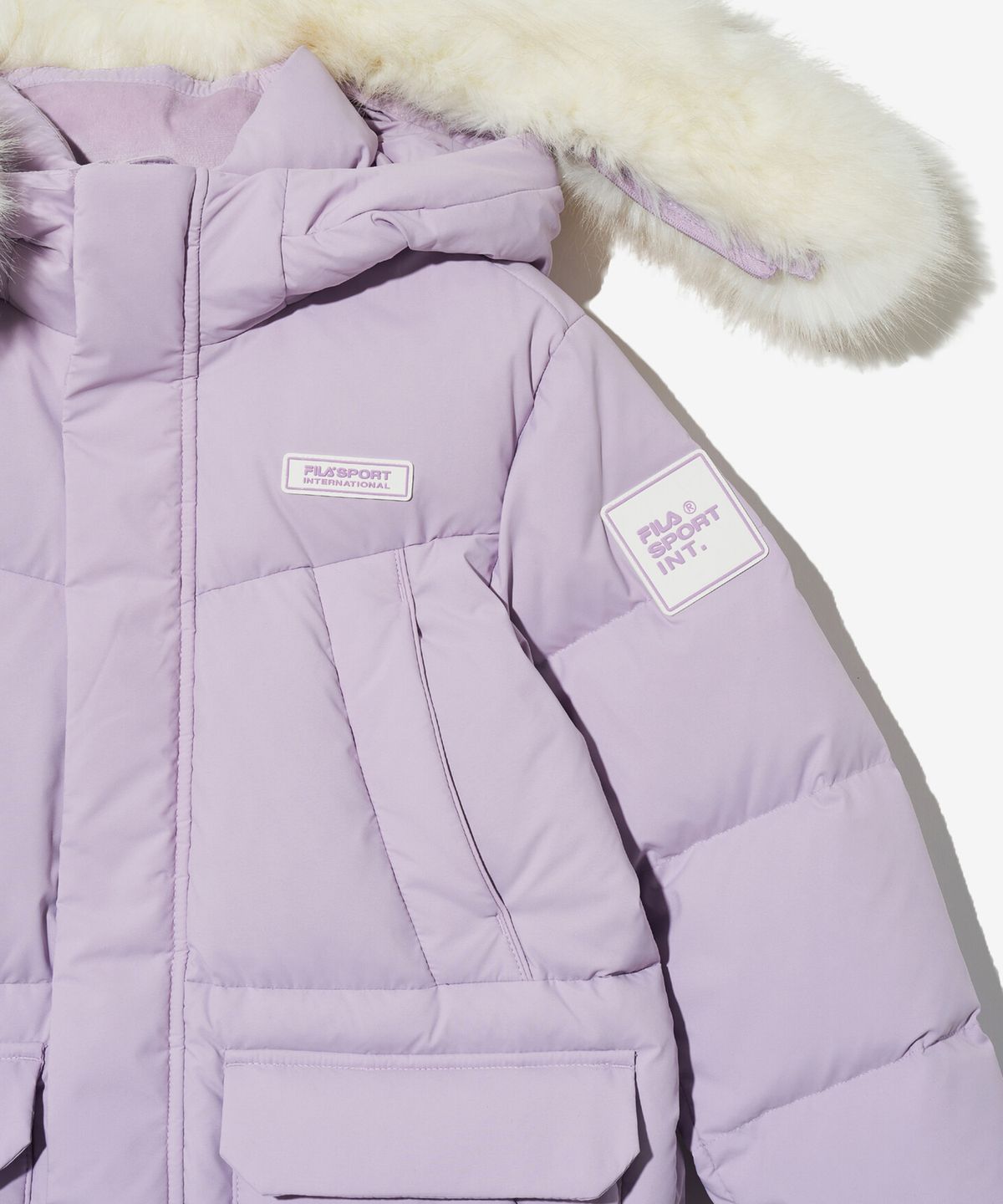휠라 키즈(FILA KIDS) 후드 퍼 롱다운(FK2DJG4205XGVI)