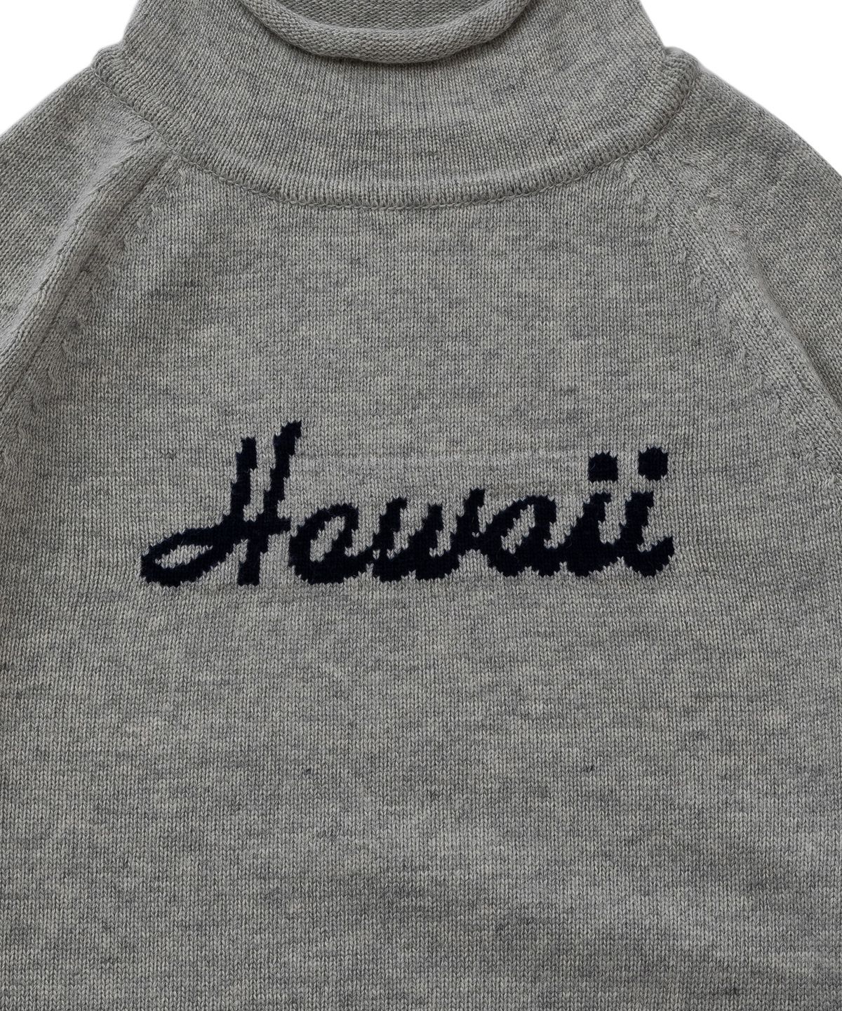 빅웨이브 컬렉티브(BIGWAVE COLLECTIVE) HAWAII AUTHENTIC LOGO MOK KNIT (WARM GRAY)