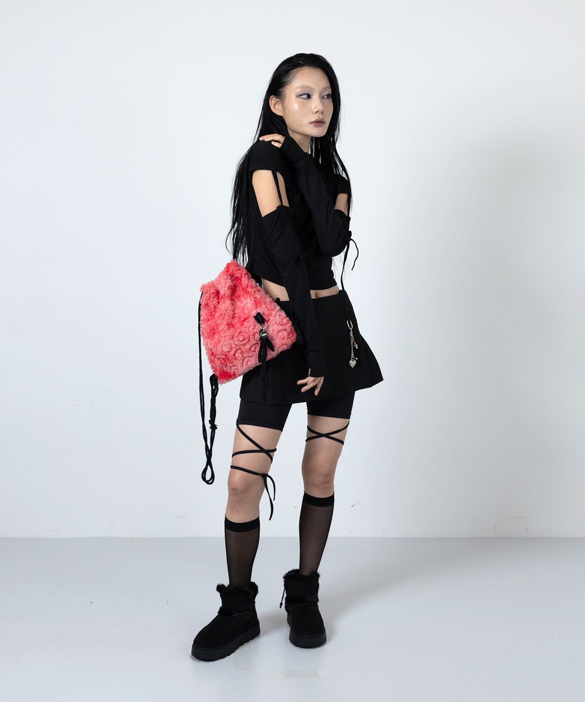 어세이(ASSAY) FLUFFY MINI BACK PACK (PINK)