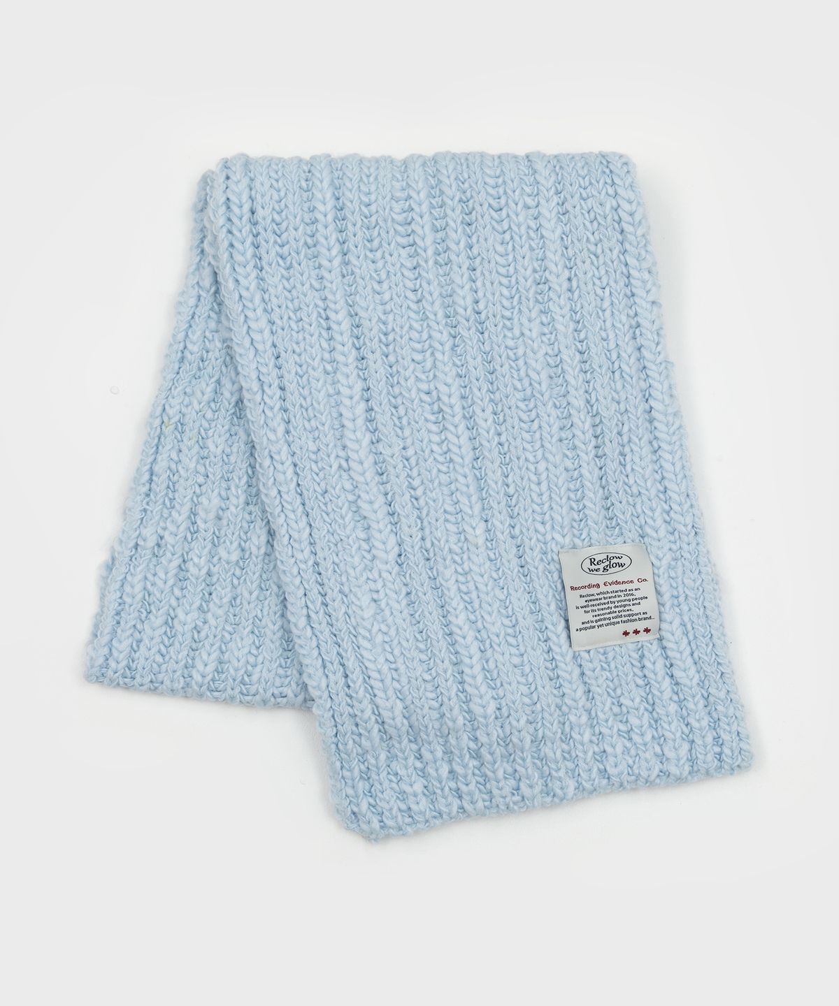 리끌로우(RECLOW) RC HALFNA MUFFLER BEANIE SET SKY BLUE