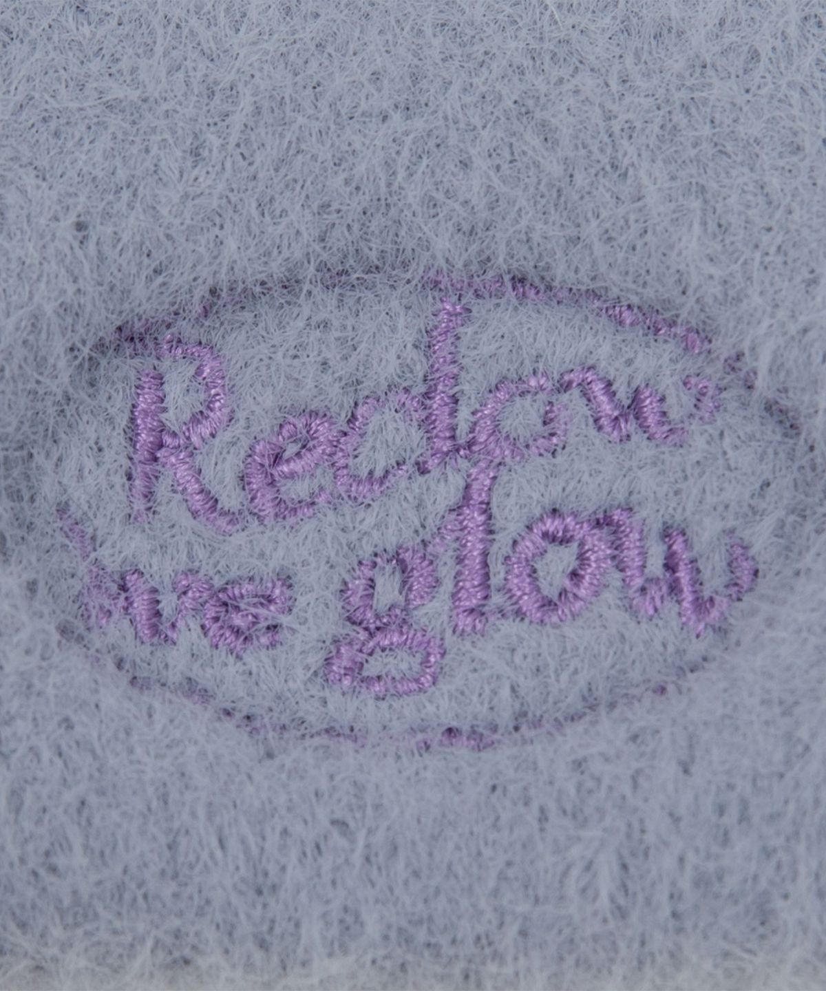 리끌로우(RECLOW) RC FLUFFY LOGO MITTEN GLOVE PURPLE