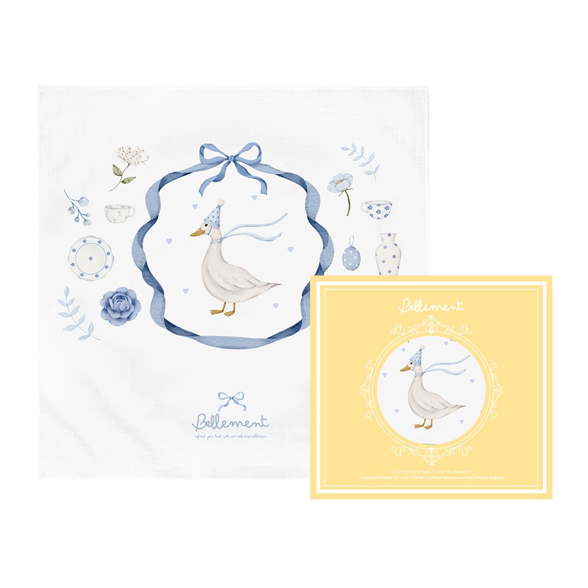벨몽(BELLEMENT) 4겹 프리미엄 로열 아기블랭킷 유모차담요 1pk