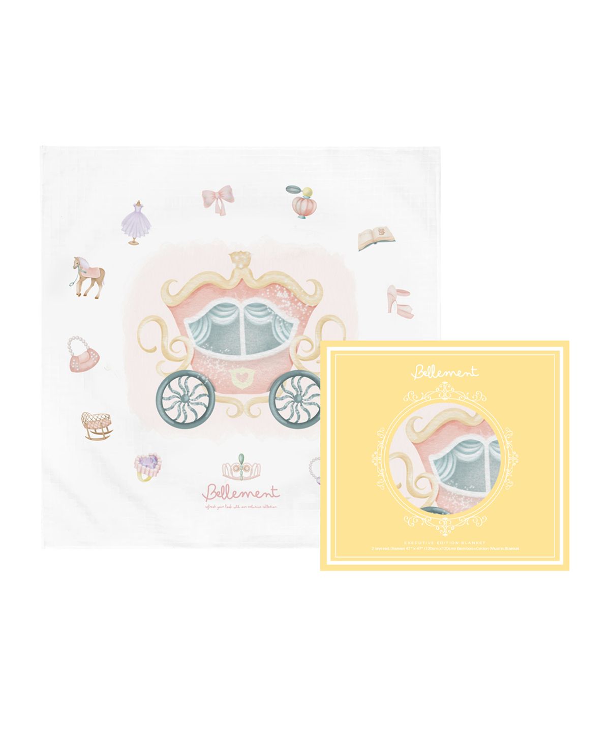 벨몽(BELLEMENT) 4겹 프리미엄 로열 아기블랭킷 유모차담요 1pk