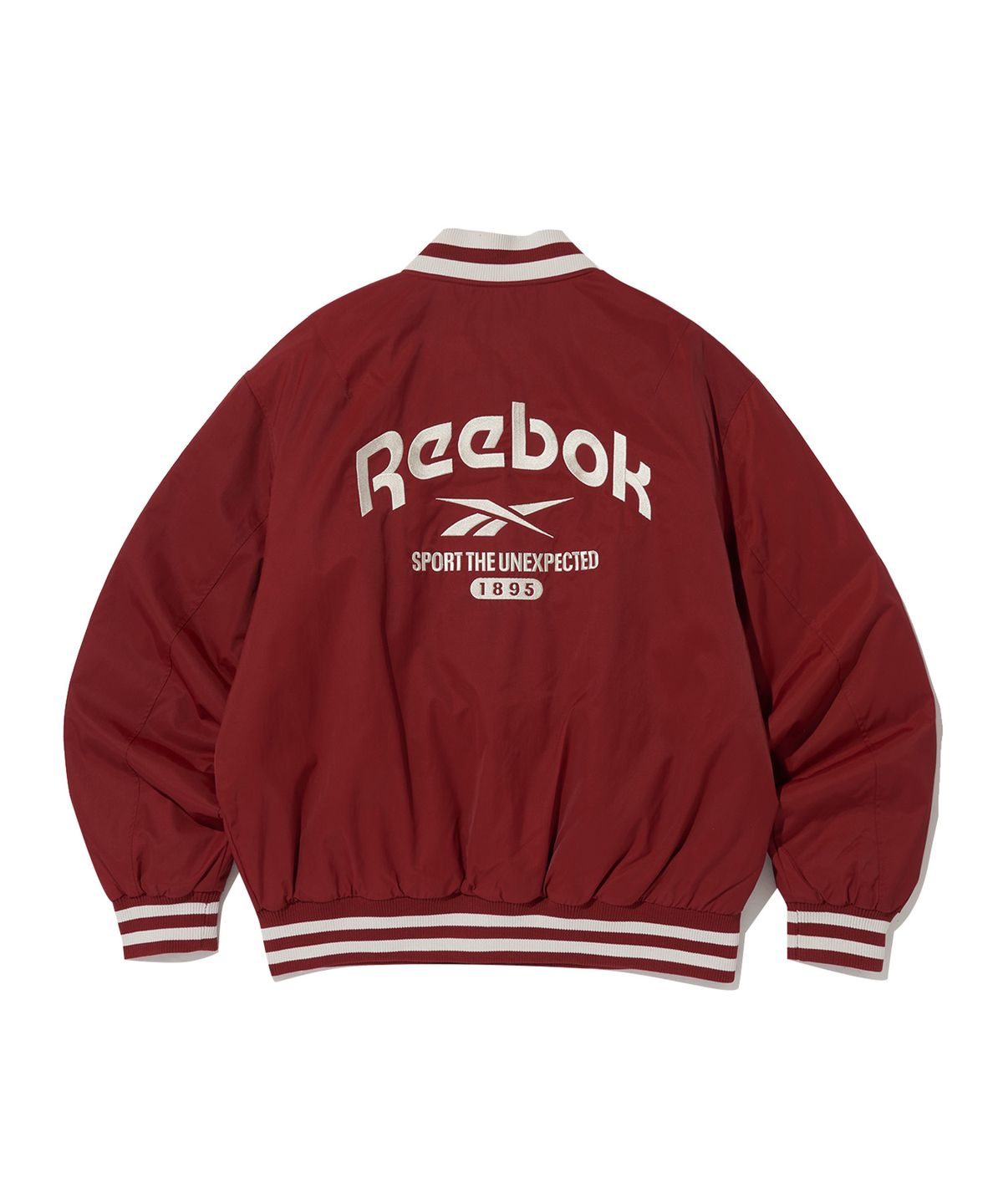 리복(REEBOK) 뉴베이직 바시티 자켓 - 레드