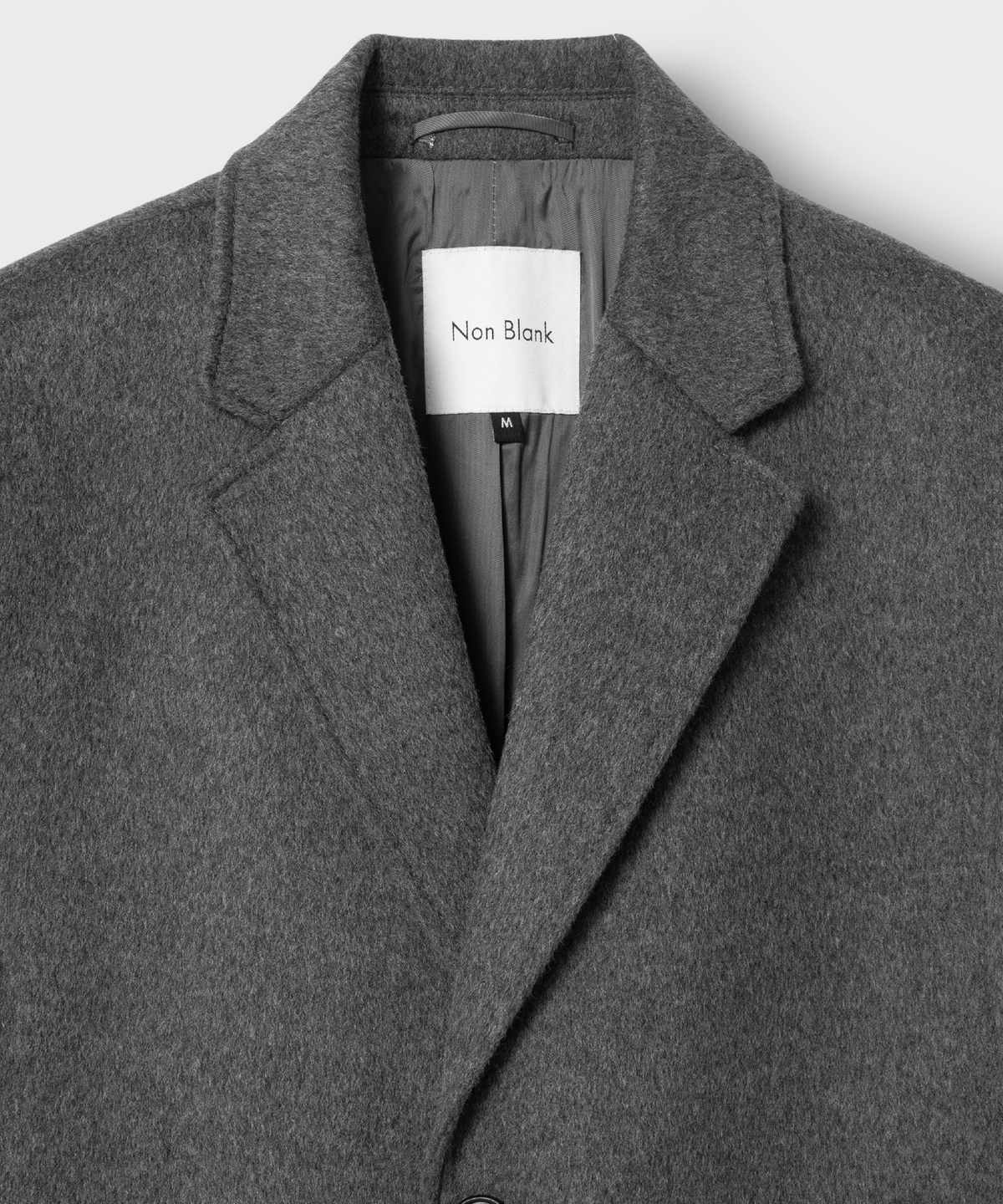 넌블랭크(NONBLANK) [넌블랭크 x 삭형] 싱글 코트_MELANGE GREY