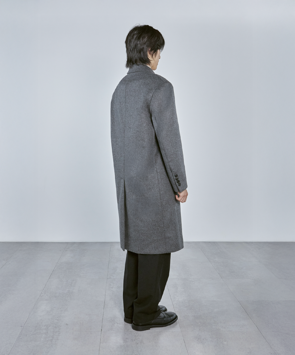 넌블랭크(NONBLANK) [넌블랭크 x 삭형] 싱글 코트_MELANGE GREY