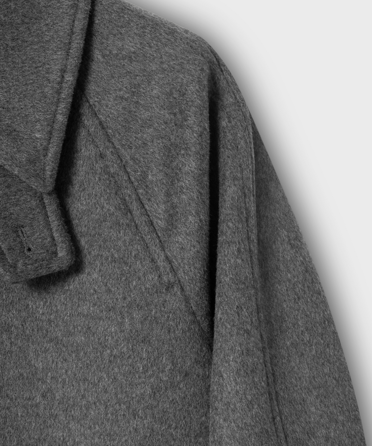 넌블랭크(NONBLANK) [넌블랭크 x 삭형] 발마칸 코트_MELANGE GREY