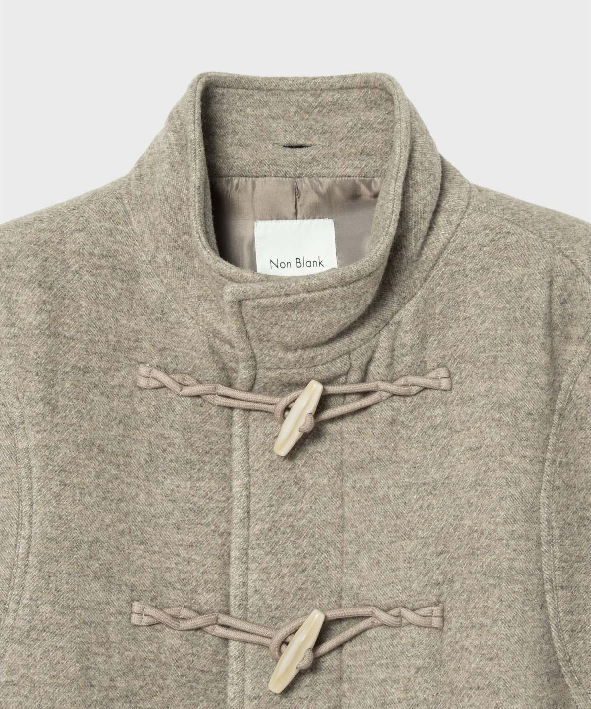넌블랭크(NONBLANK) 디테처블 후드 더플 코트_BEIGE