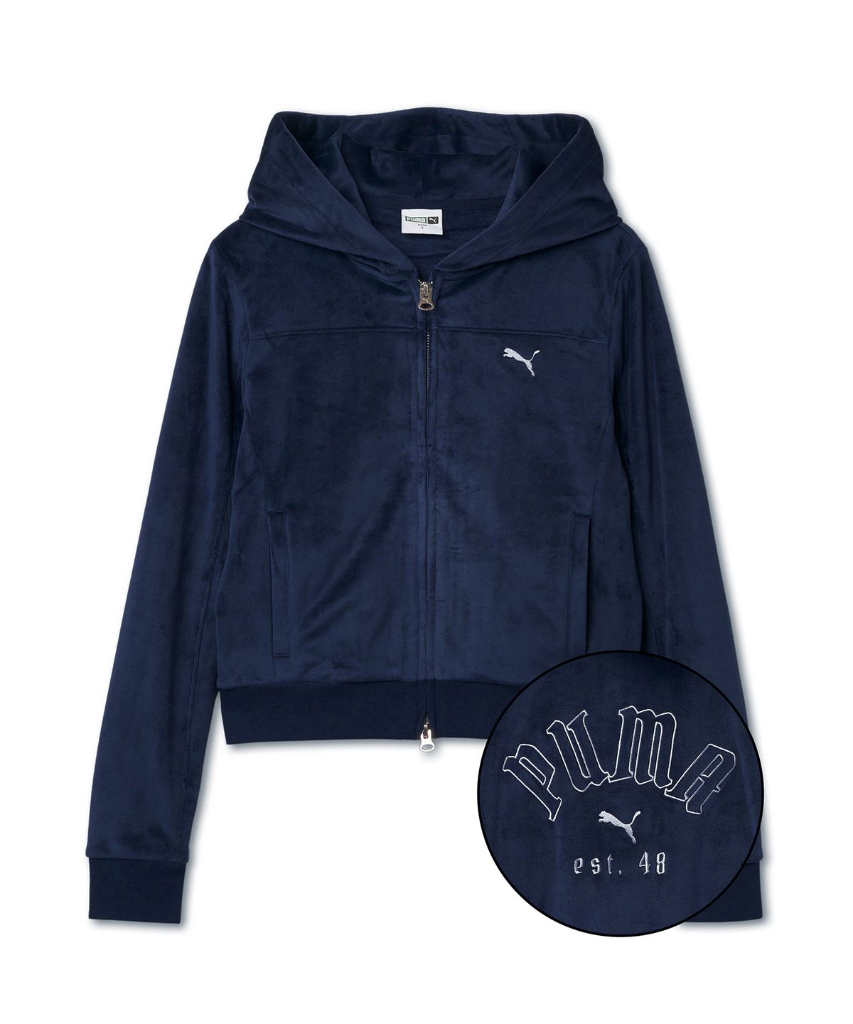 푸마(PUMA) 여성 피어스 윈터 후드 집업 - 네이비 / 940931-01