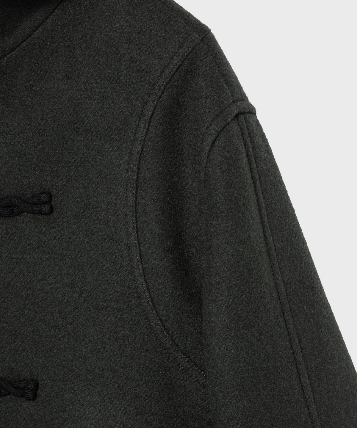 넌블랭크(NONBLANK) 우먼즈 디테처블 후드 더플 하프 코트_KHAKI