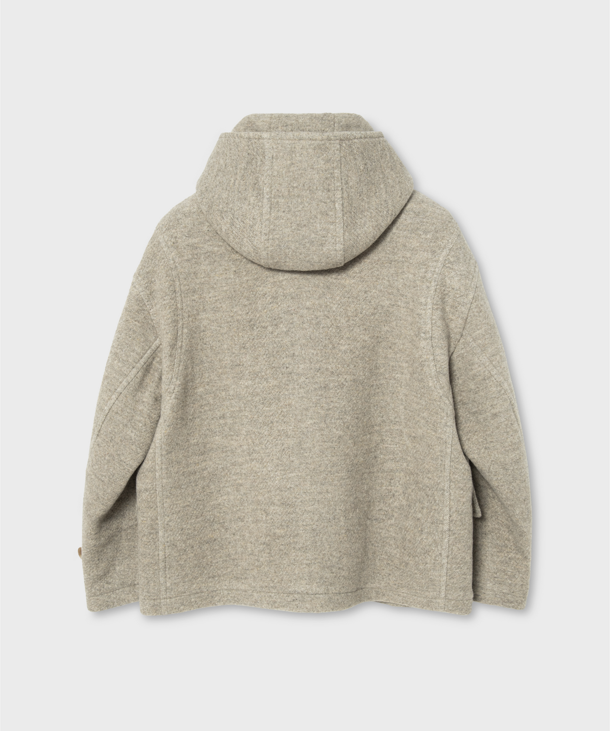 넌블랭크(NONBLANK) 우먼즈 디테처블 후드 더플 하프코트_BEIGE