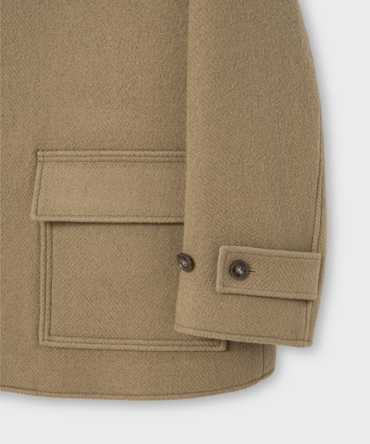 넌블랭크(NONBLANK) 오버사이즈 카 코트_BEIGE