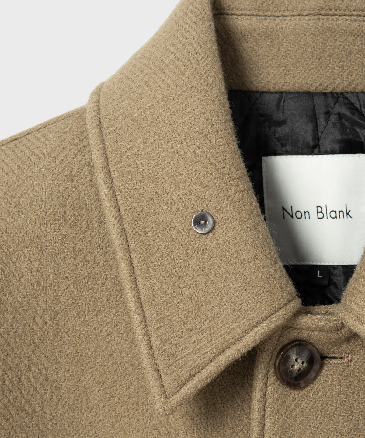 넌블랭크(NONBLANK) 오버사이즈 카 코트_BEIGE