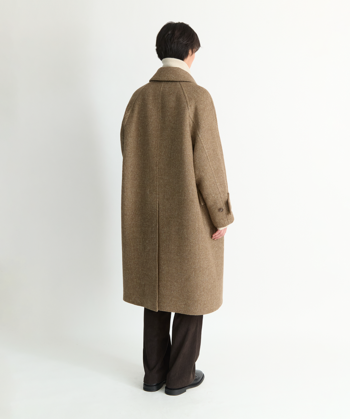 넌블랭크(NONBLANK) 래글런 집업 코트_BEIGE