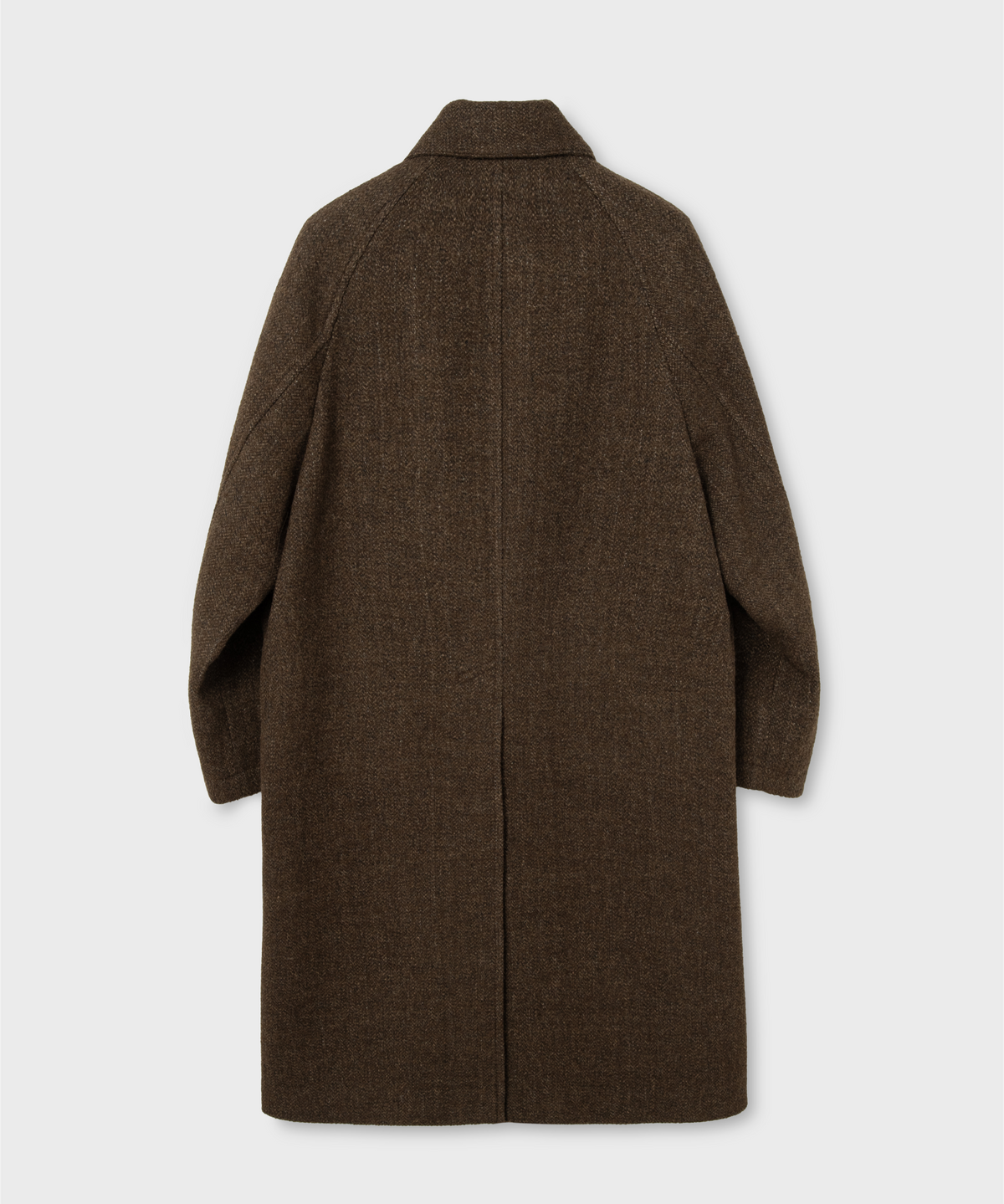 넌블랭크(NONBLANK) 래글런 집업 코트_BROWN