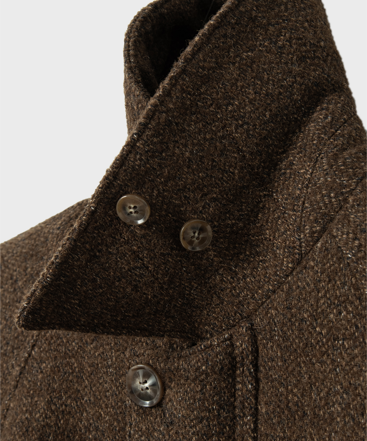 넌블랭크(NONBLANK) 래글런 집업 코트_BROWN
