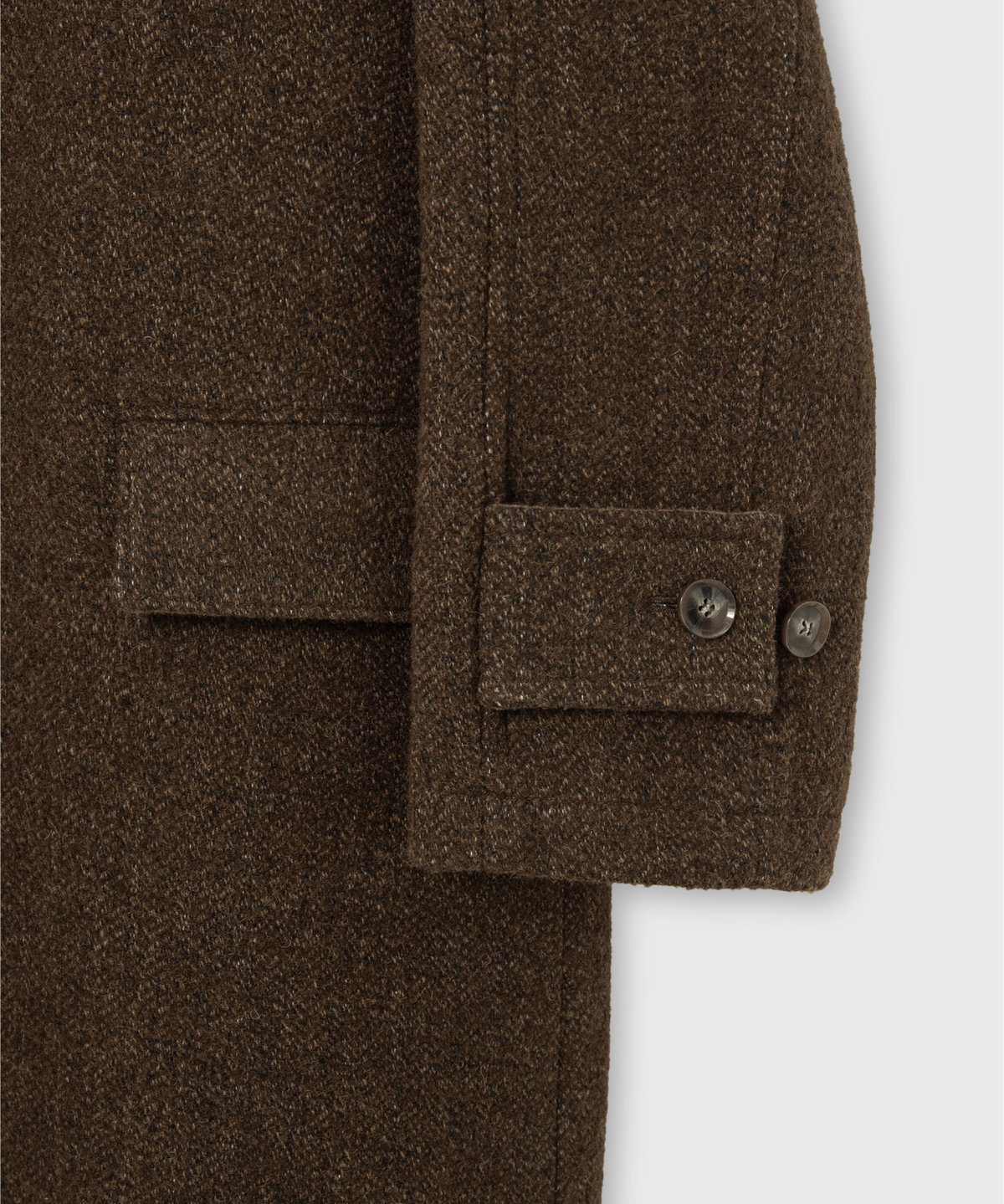 넌블랭크(NONBLANK) 래글런 집업 코트_BROWN