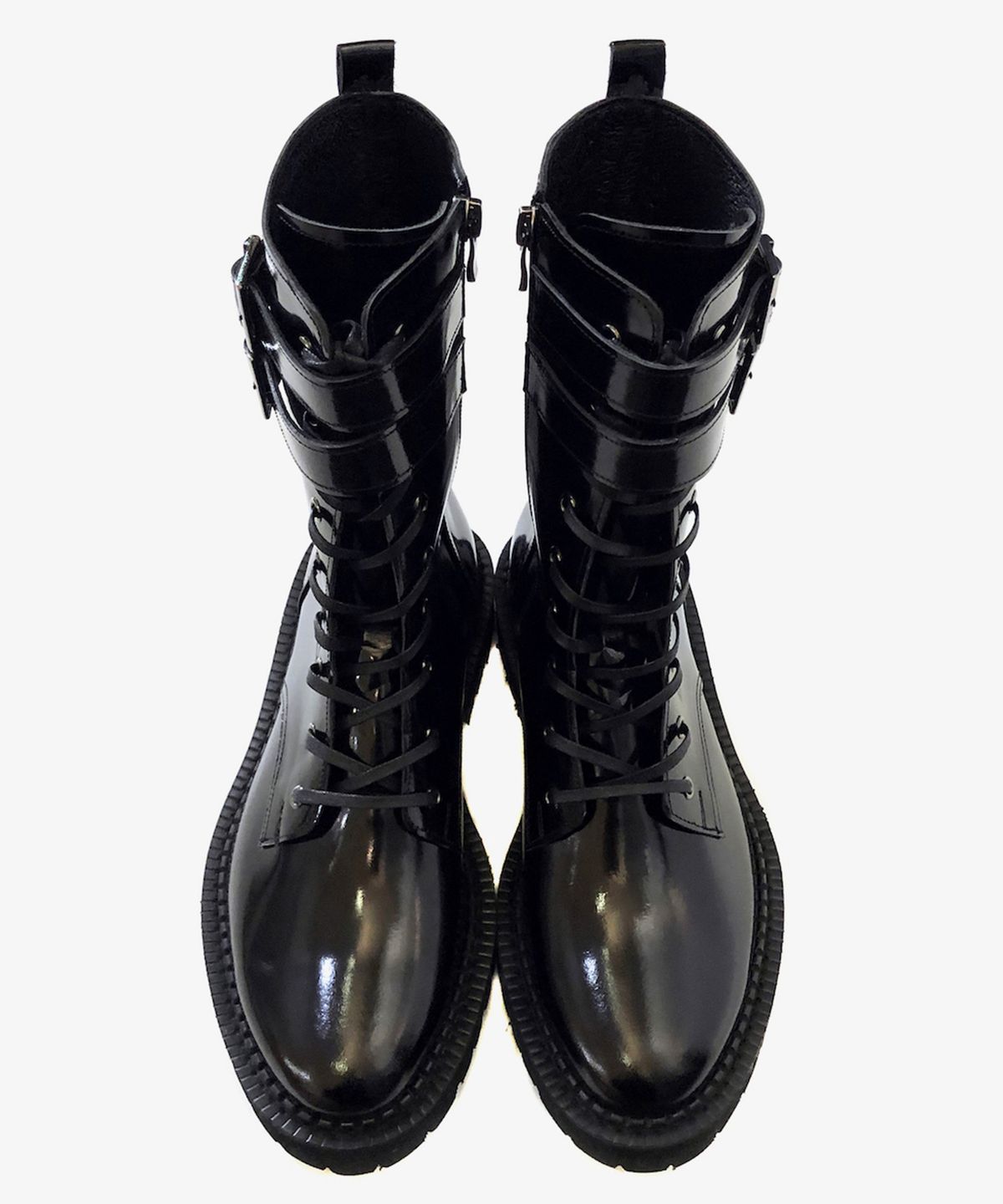 조앤슈(JOENSHOE) 매그넘 2버클 워커 부츠 블랙