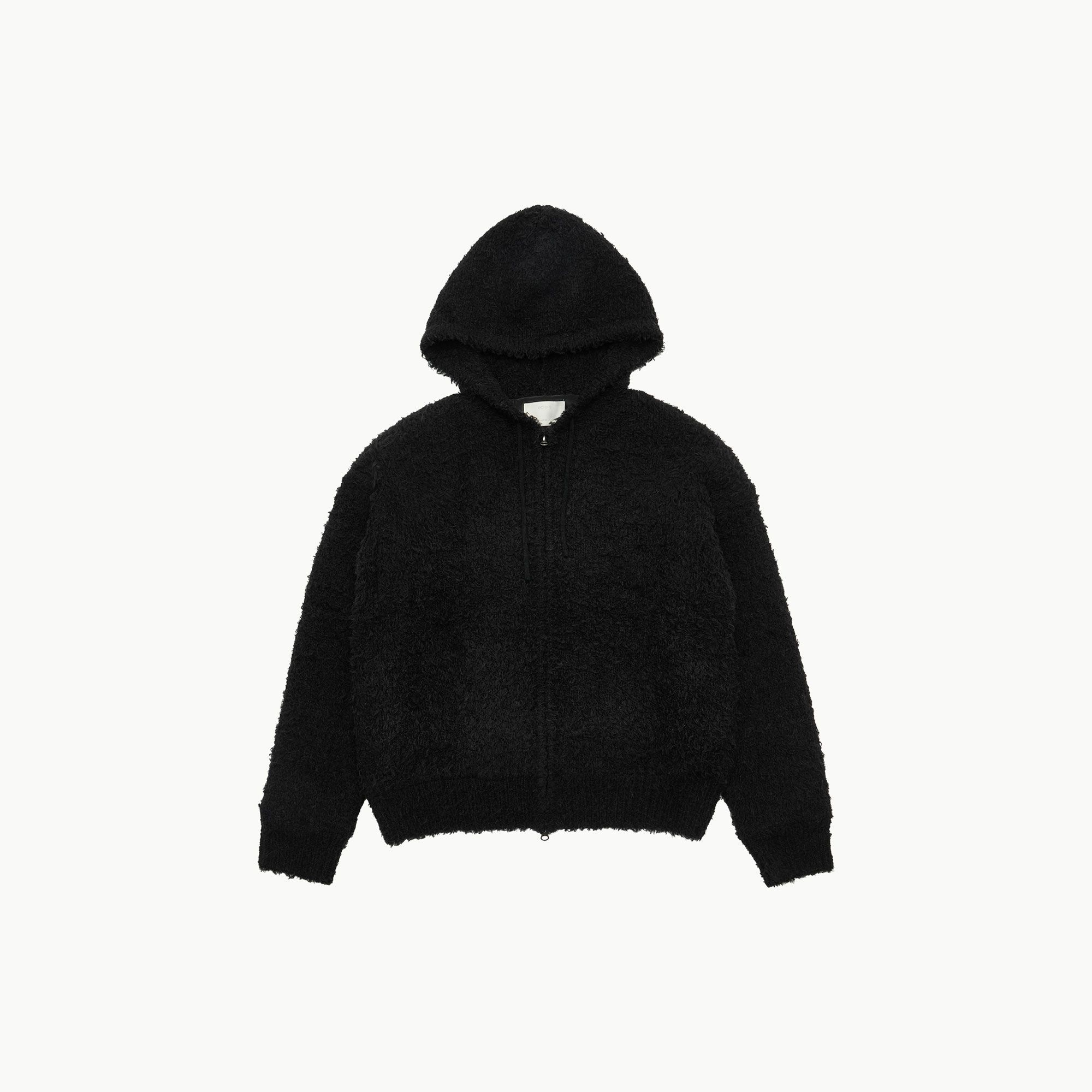 MUSINSA公式 | AMOMENTO FURRY CARDIGAN ZIP-UP HOODIE (2COLORS)