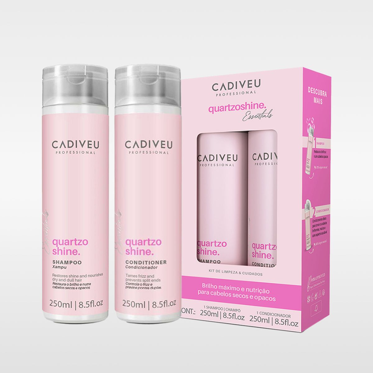 카디뷰(CADIVEU) 쿼츠 샤인 샴푸&컨디셔너 세트 (500ml)