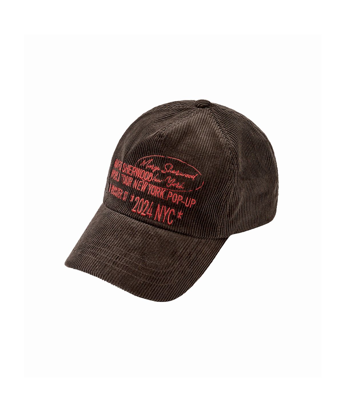 마지셔우드(MARGESHERWOOD) CORDUROY NEW YORK BALLCAP_brown
