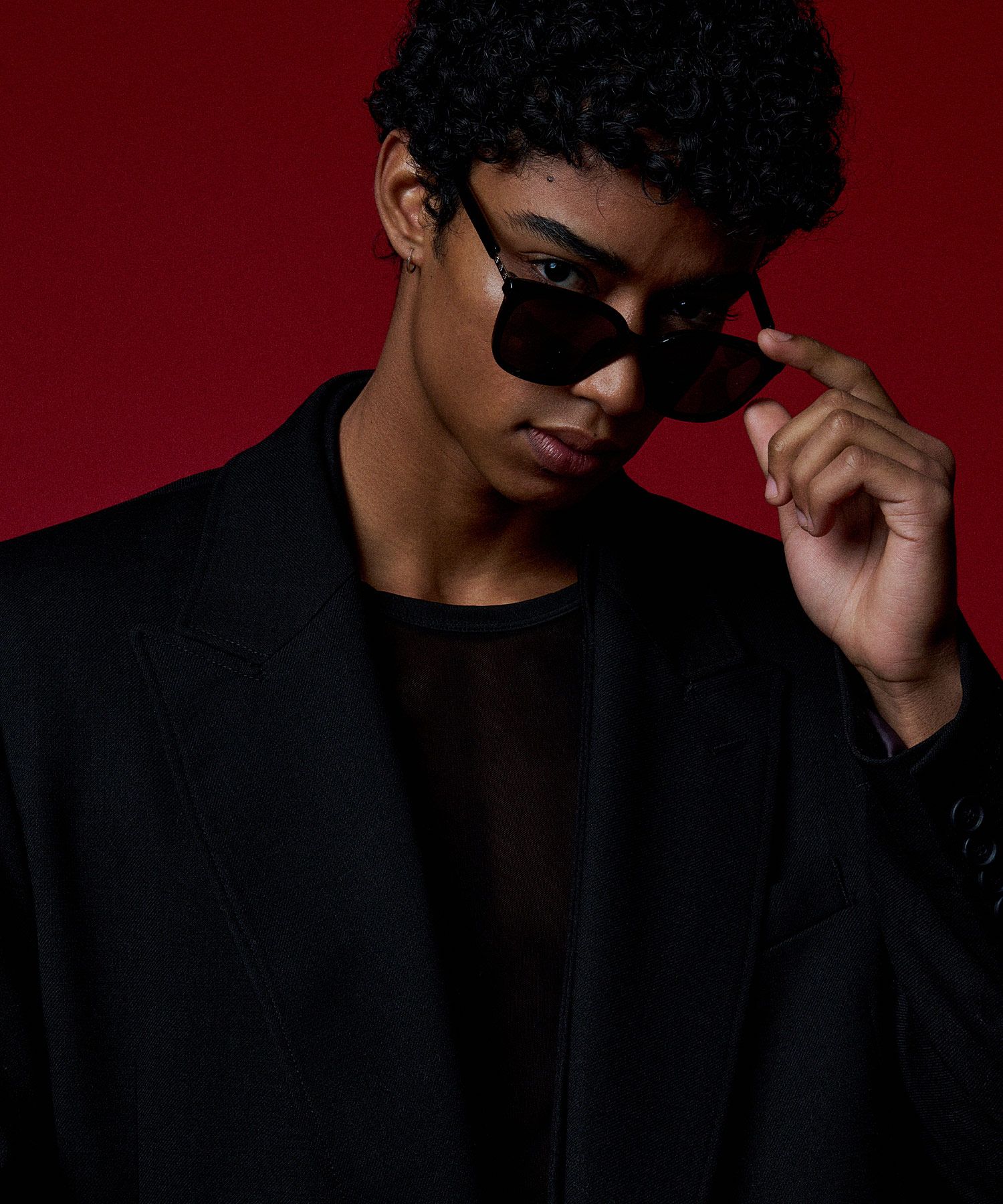 MUSINSA | RECLOW RC ROCHE SUNGLASS BLACK