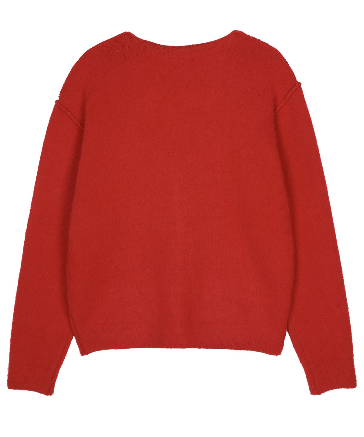 구보(GUVO) Out seam cardigan, red