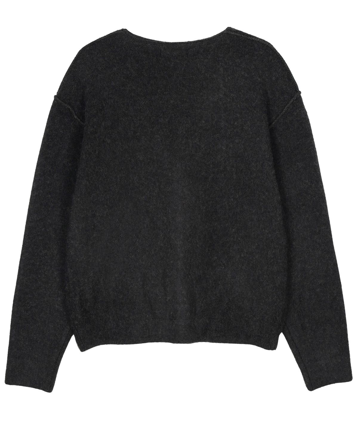 구보(GUVO) Out seam Cardigan, charcoal