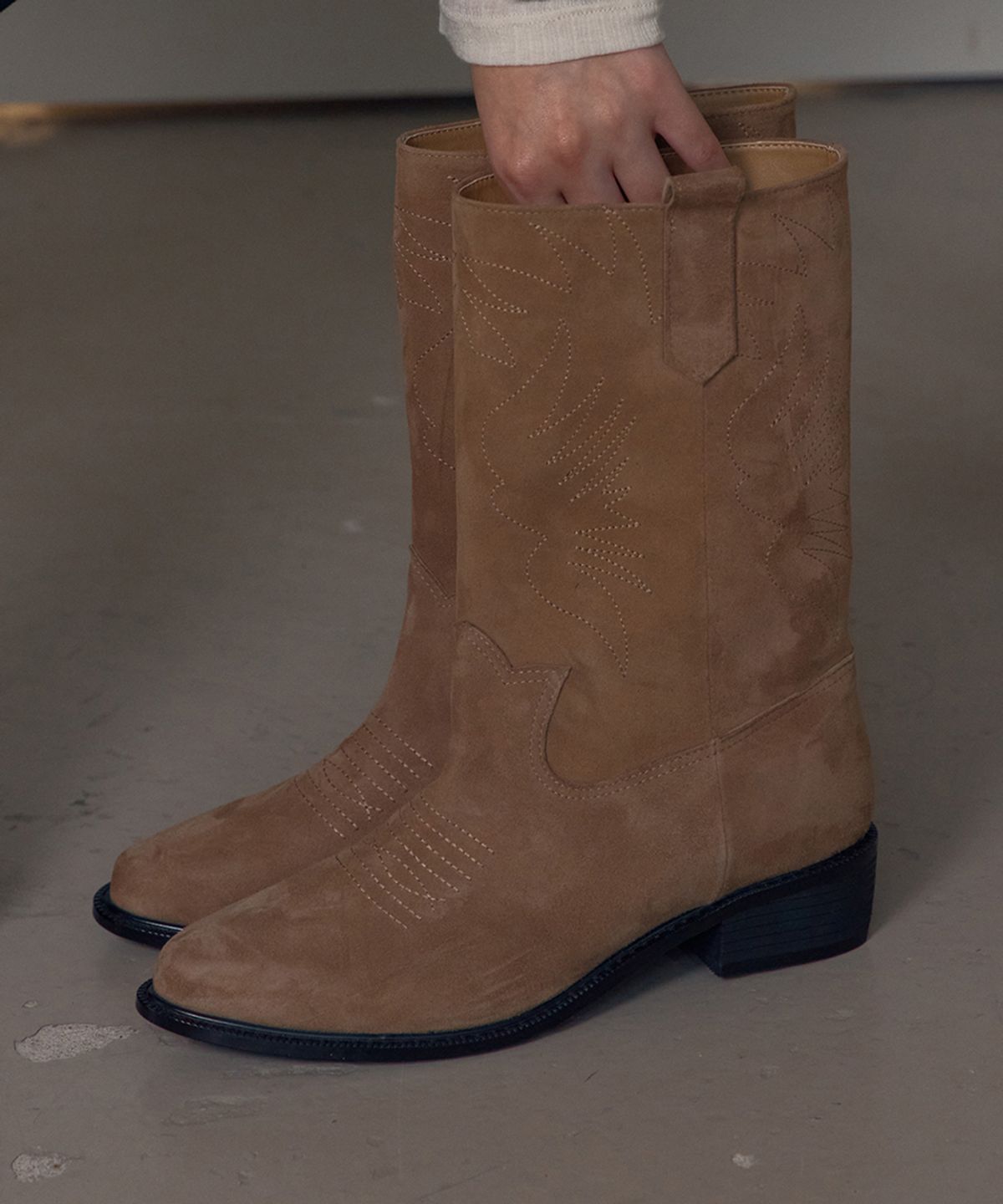 릴리슈(LILYSHOE) lower western boots_3 color