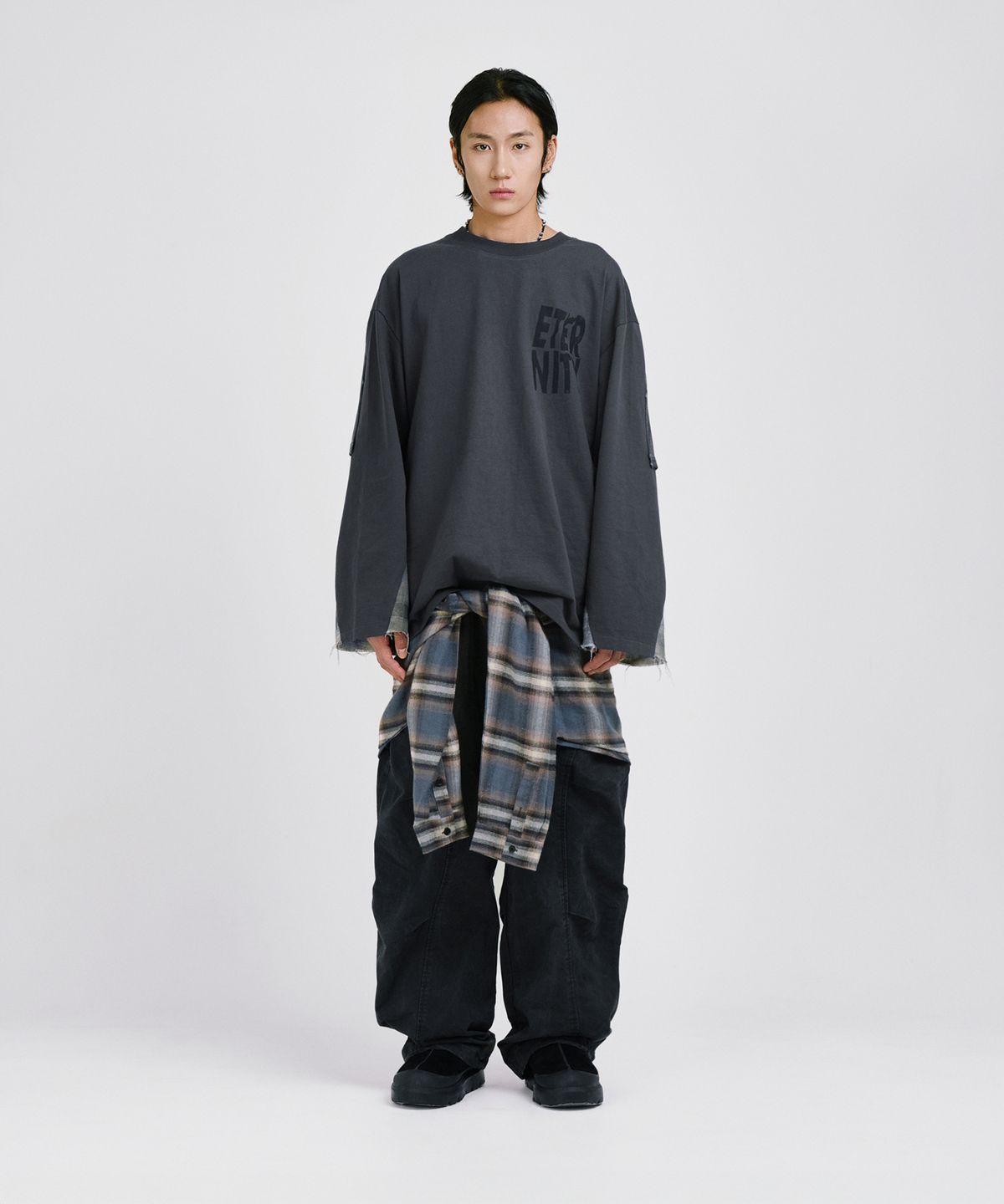 코드(CORD) 더블 레이어드 워시드 L/S T_CC
