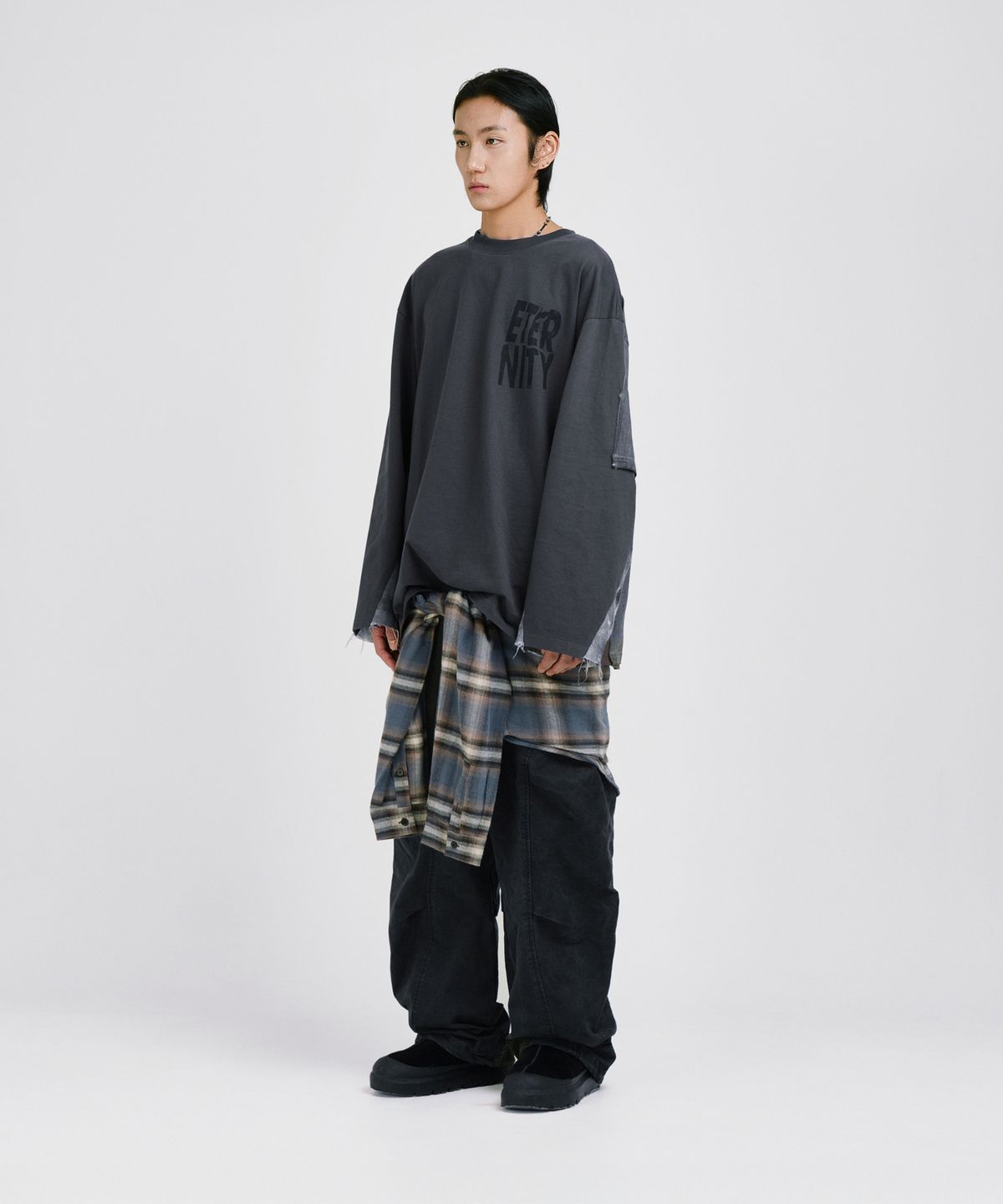 코드(CORD) 더블 레이어드 워시드 L/S T_CC