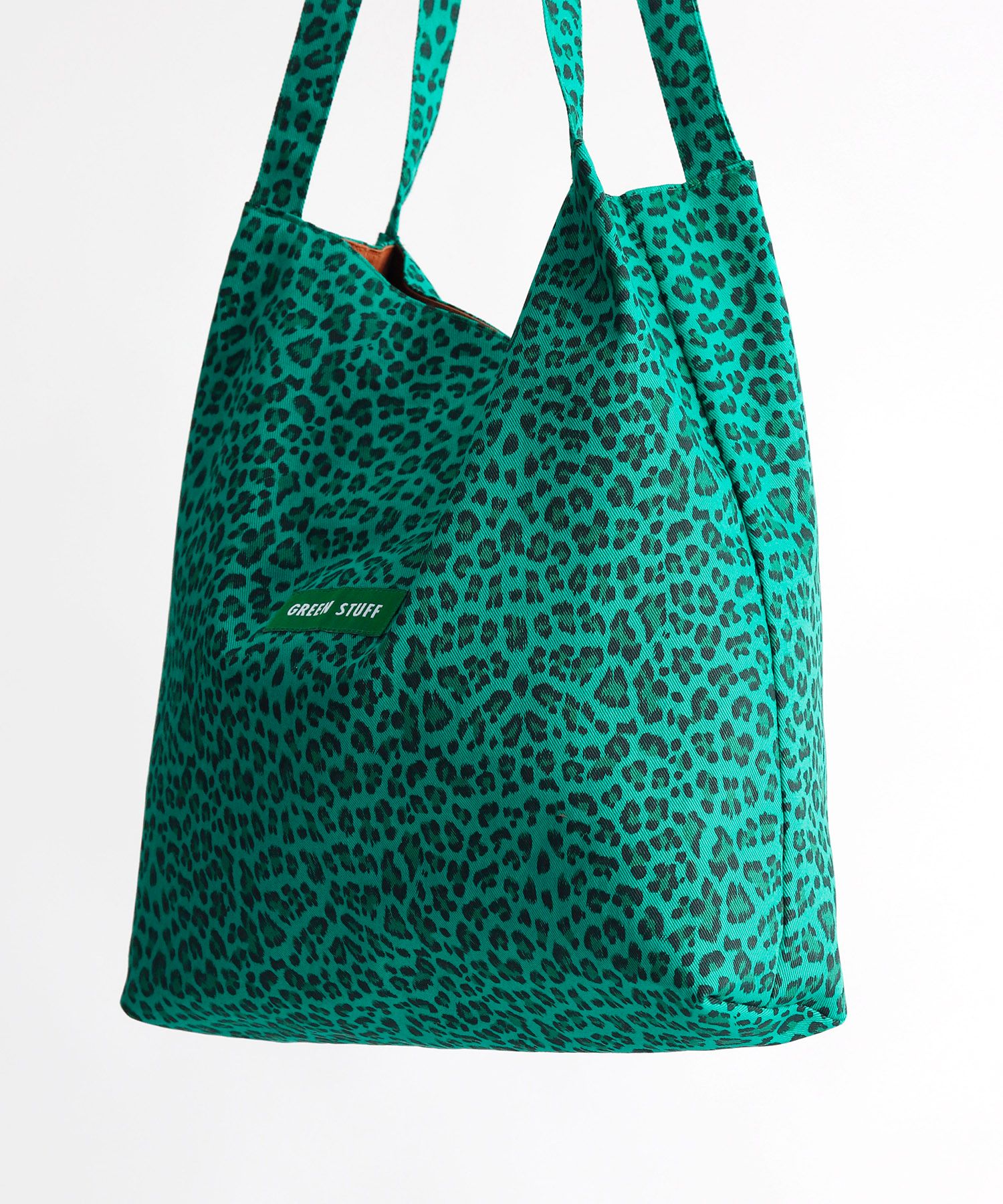 エコバッグ GREEN STUFF Casually boxy shopper bag 53 leopard beige MUSINSA | GREEN STUFF boxy bag 53 - leopard all beige