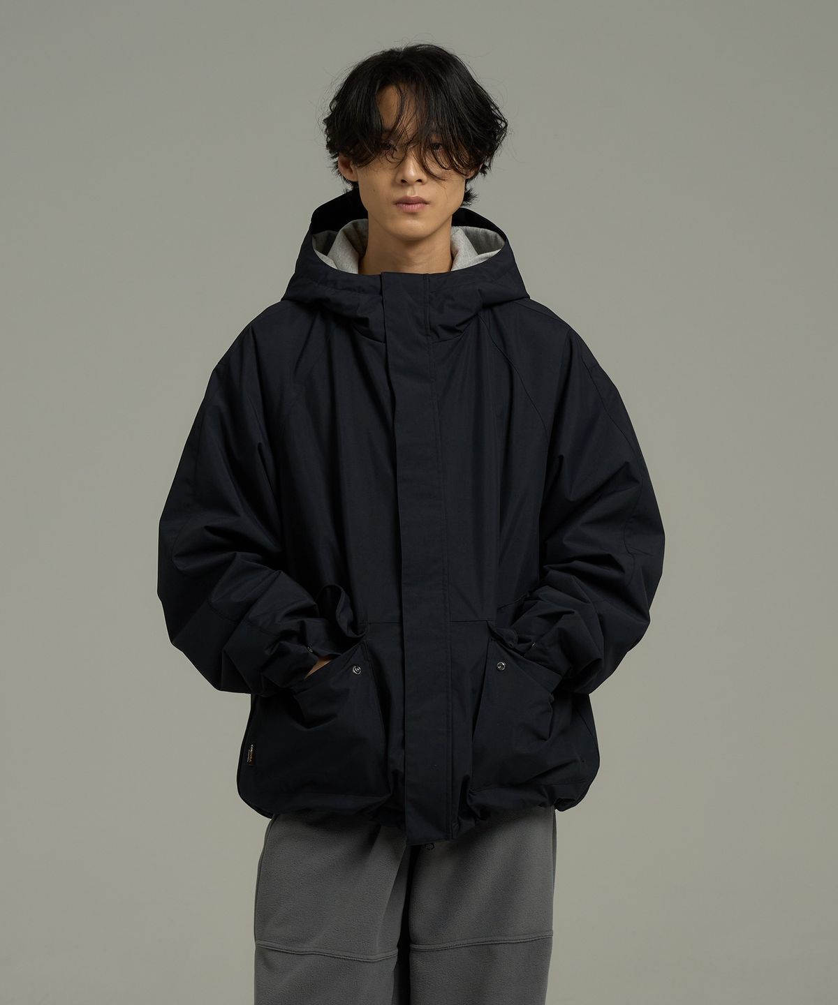 디키즈(DICKIES) 코듀라 윈드브레이커 레인 재킷 Black