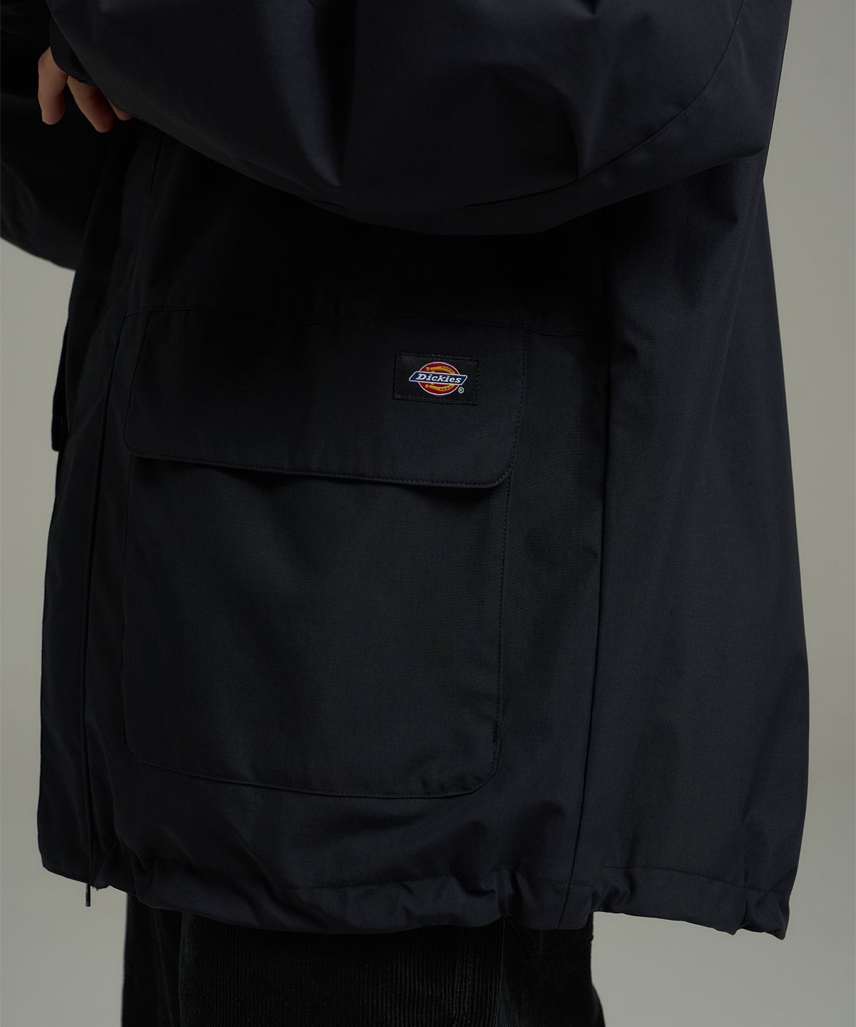디키즈(DICKIES) 코듀라 윈드브레이커 레인 재킷 Black