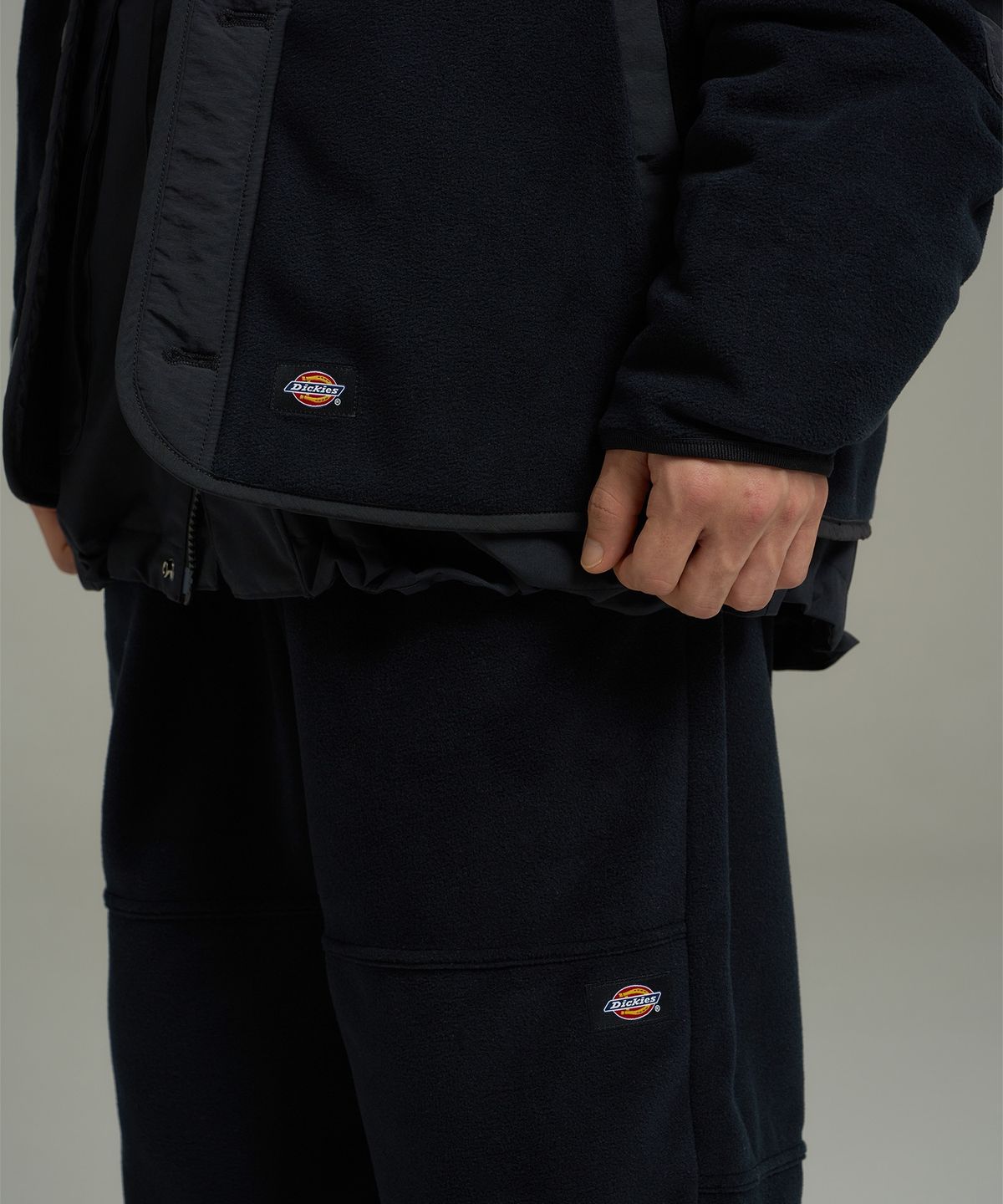 디키즈(DICKIES) 폴라텍 플리스 재킷 가디건 Black