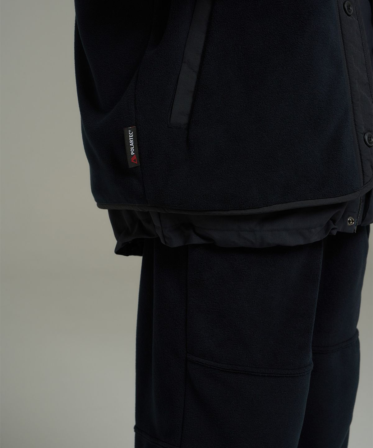 디키즈(DICKIES) 폴라텍 플리스 재킷 가디건 Black