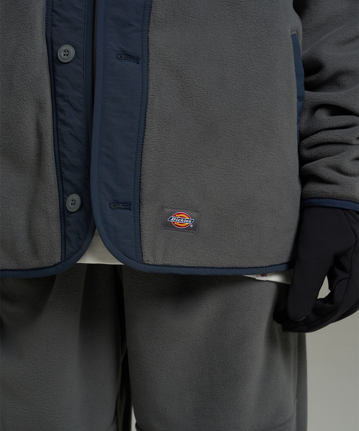 디키즈(DICKIES) 폴라텍 플리스 재킷 가디건 Gray