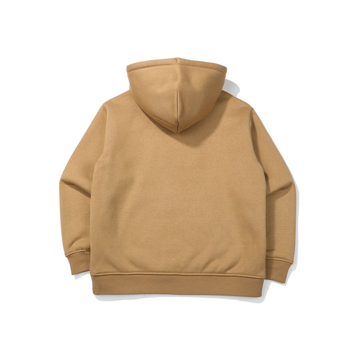 코닥(KODAK) 브라우니 세미오버핏 라이트웜 기모 후드 BEIGE
